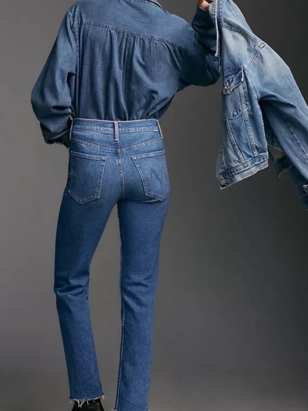 MOTHER The Tomcat Ankle Fray Jeans, size 27 - Picture 2 of 16